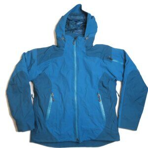 LL Bean Womens Weather Challenger Jacket Small Blue Outer Shell Only‎ Waterproof